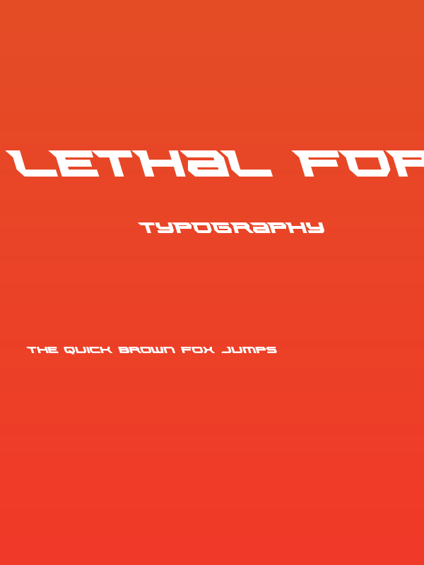 Lethal Force Leftalic Poster