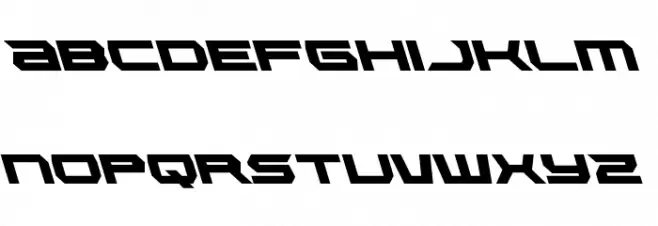 Lethal Force Leftalic Caratteri MINUSCOLO