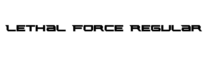 Lethal Force Regular  Free Fonts Download