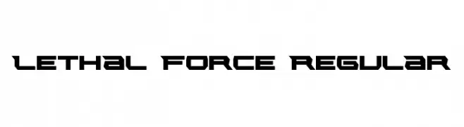 Lethal Force Regular  Скачать бесплатные шрифты