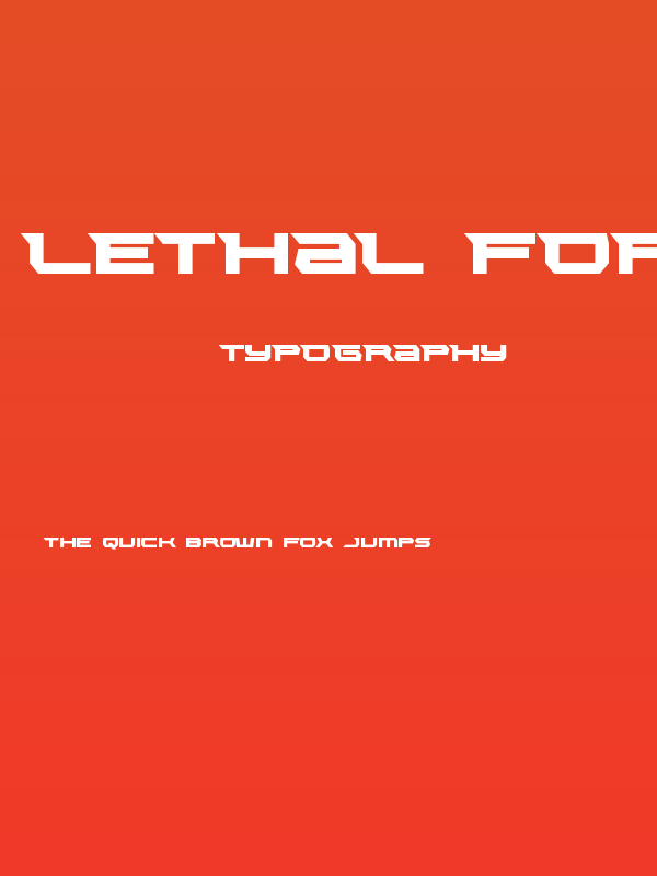 Lethal Force Regular Poster