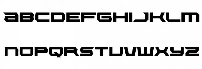 Lethal Force Regular Font LOWERCASE