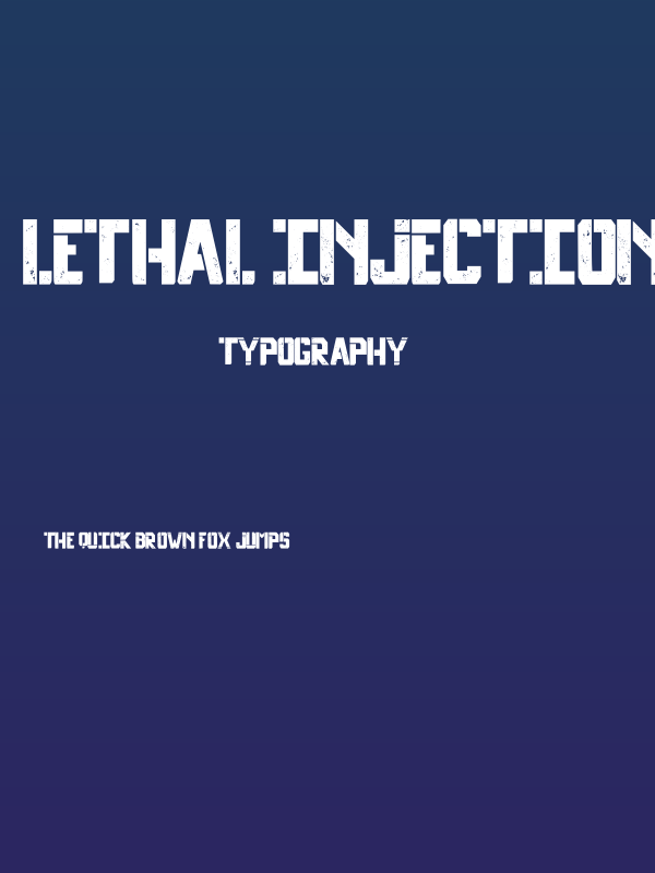 Lethal Injection Scuffe Regular Poster