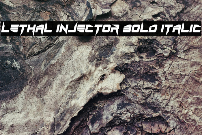 Lethal Injector Bold Italic Example 1