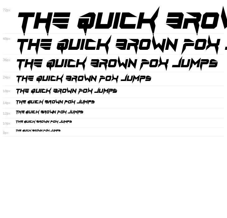 Lethal Injector Bold Italic Waterfall