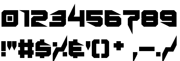 Lethal Injector Bold Font OTHER CHARS