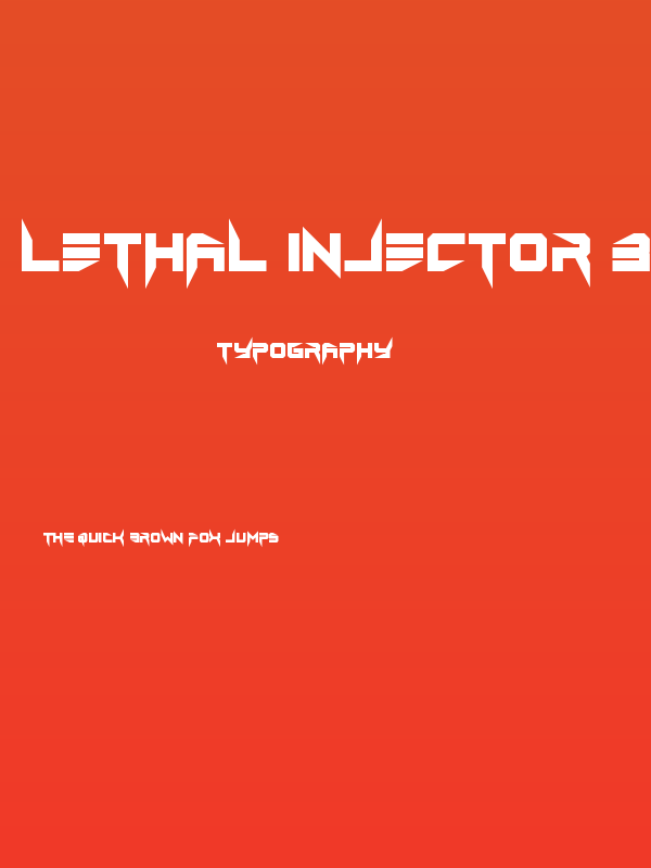 Lethal Injector Bold Poster