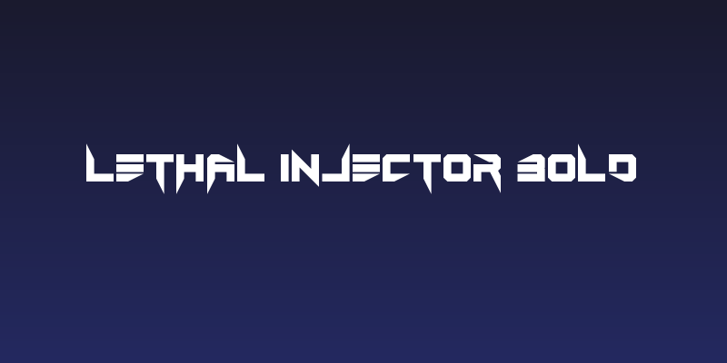 Lethal Injector Bold Social Header