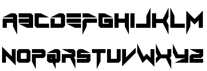 Lethal Injector Bold Font LOWERCASE