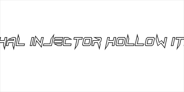 Lethal Injector Hollow Italic Logo