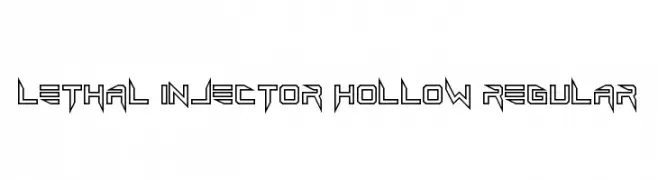 Lethal Injector Hollow Regular  les polices de caractères gratuit tlcharger