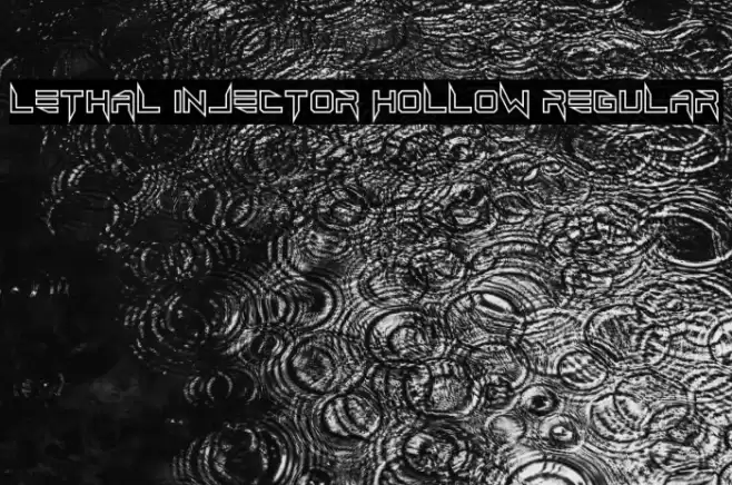Lethal Injector Hollow Regular Font examples