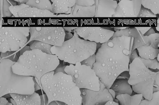 Lethal Injector Hollow Regular Font examples