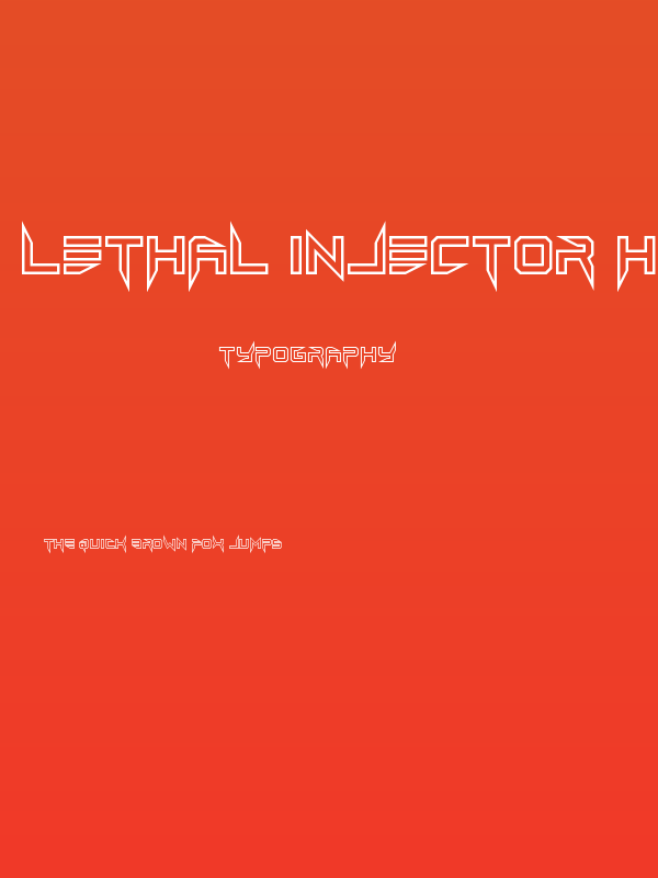 Lethal Injector Hollow Regular Poster
