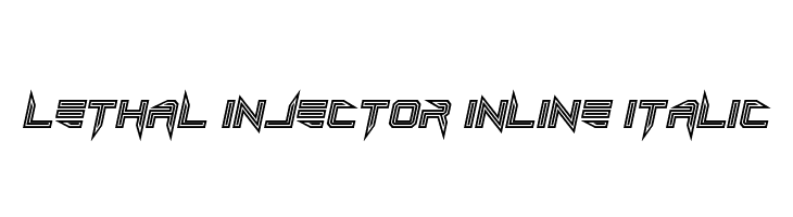 Lethal Injector Inline Italic  les polices de caractères gratuit tlcharger