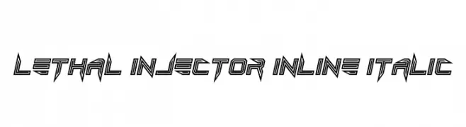 Lethal Injector Inline Italic  Fuentes Gratis Descargar