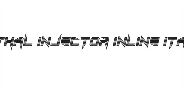 Lethal Injector Inline Italic Logo
