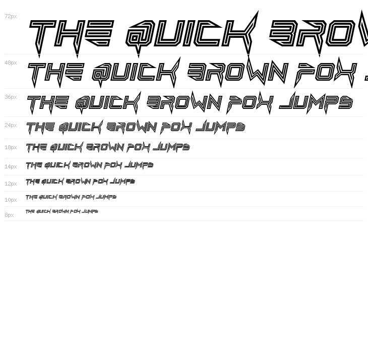 Lethal Injector Inline Italic Waterfall