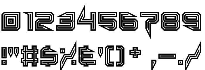 Lethal Injector Inline Font OTHER CHARS