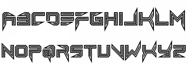 Lethal Injector Inline Schriftart Groß