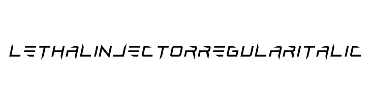 Lethal Injector Regular Italic  baixar fontes gratis