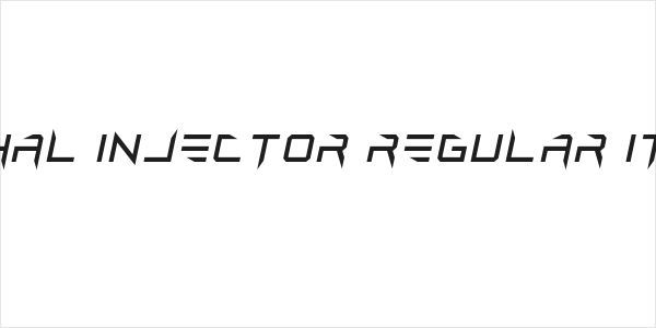 Lethal Injector Regular Italic Logo