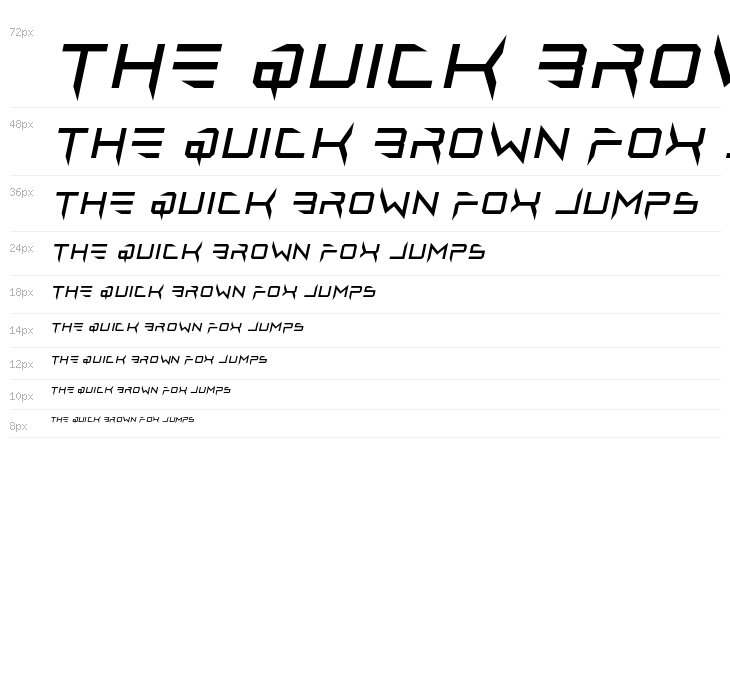 Lethal Injector Regular Italic Waterfall