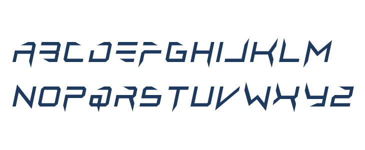 Lethal Injector Regular Italic Lowercase