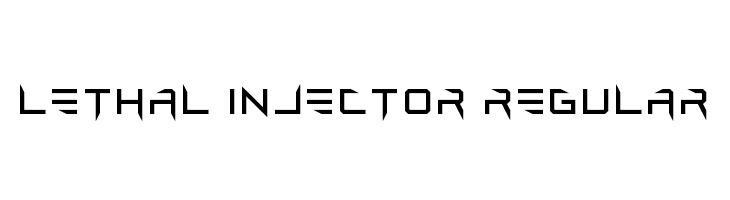 Lethal Injector Regular  Скачать бесплатные шрифты