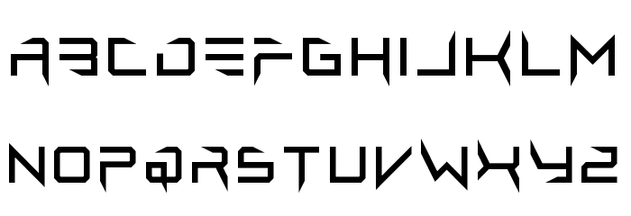 Lethal Injector Regular Font LOWERCASE