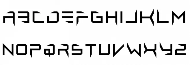 Lethal Injector Regular Schriftart Kleinbuchstaben