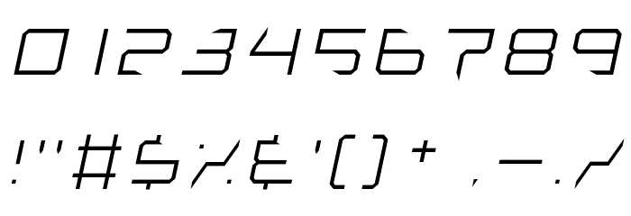 Lethal Injector Thin Italic Font OTHER CHARS