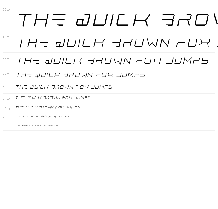 Lethal Injector Thin Italic Waterfall