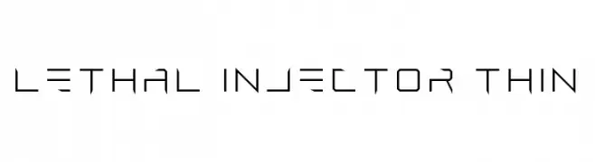 Lethal Injector Thin  Frei Schriftart Herunterladen