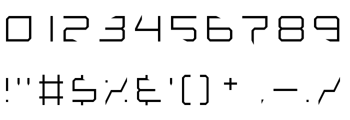 Lethal Injector Thin Font OTHER CHARS