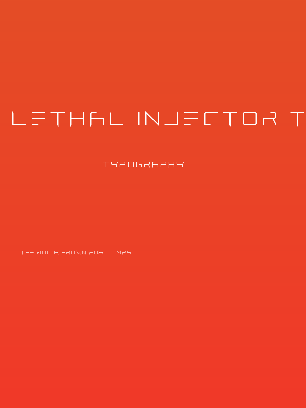 Lethal Injector Thin Poster