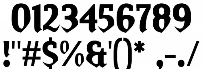 Lethalik Demo Regular Font OTHER CHARS