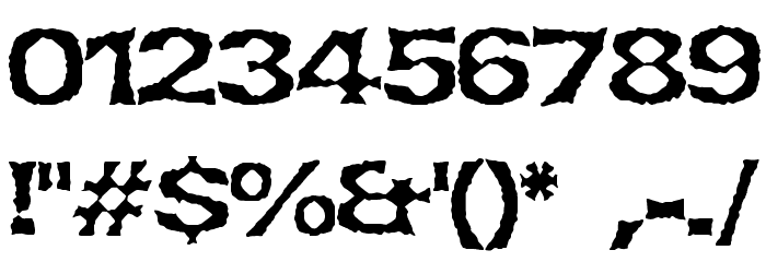 Lethargic BRK Font OTHER CHARS