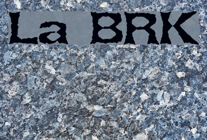 Lethargic BRK Font examples