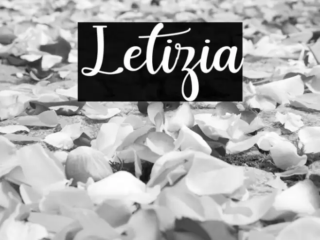 Letizia Font examples