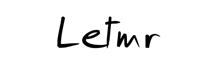 Letmr  Frei Schriftart Herunterladen