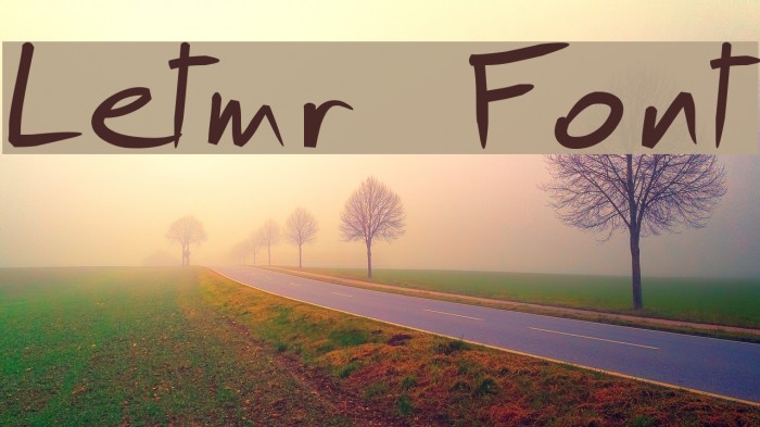 Letmr Font examples