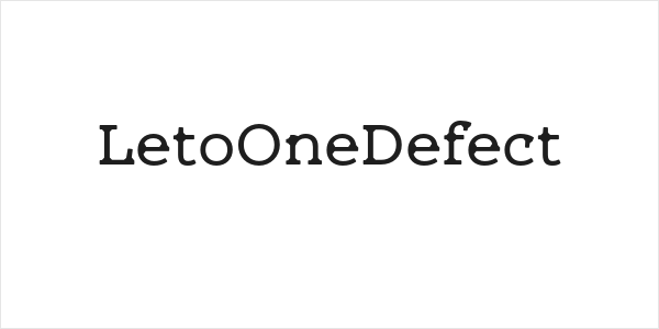 LetoOneDefect Logo