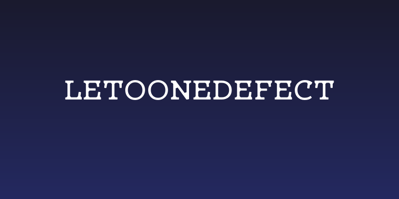 LetoOneDefect Social Header
