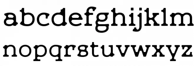 LetoOneDefect Schriftart Kleinbuchstaben