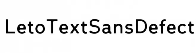 LetoTextSansDefect  Fuentes Gratis Descargar