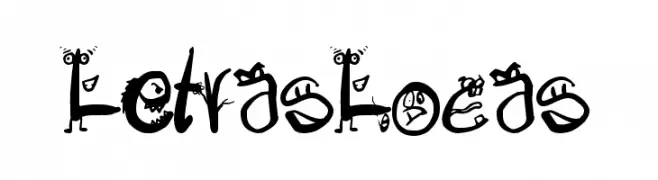 LetrasLocas  Frei Schriftart Herunterladen