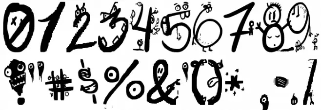 LetrasLocas Font OTHER CHARS