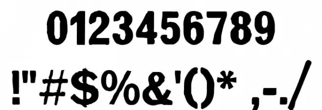 Letrashatt Regular Font OTHER CHARS