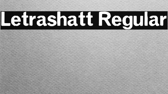 Letrashatt Regular Example 1
